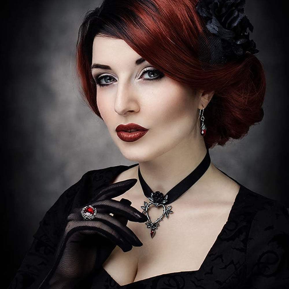 Empyrean Tear Earrings - Red - Alchemy of England - Flyclothing LLC