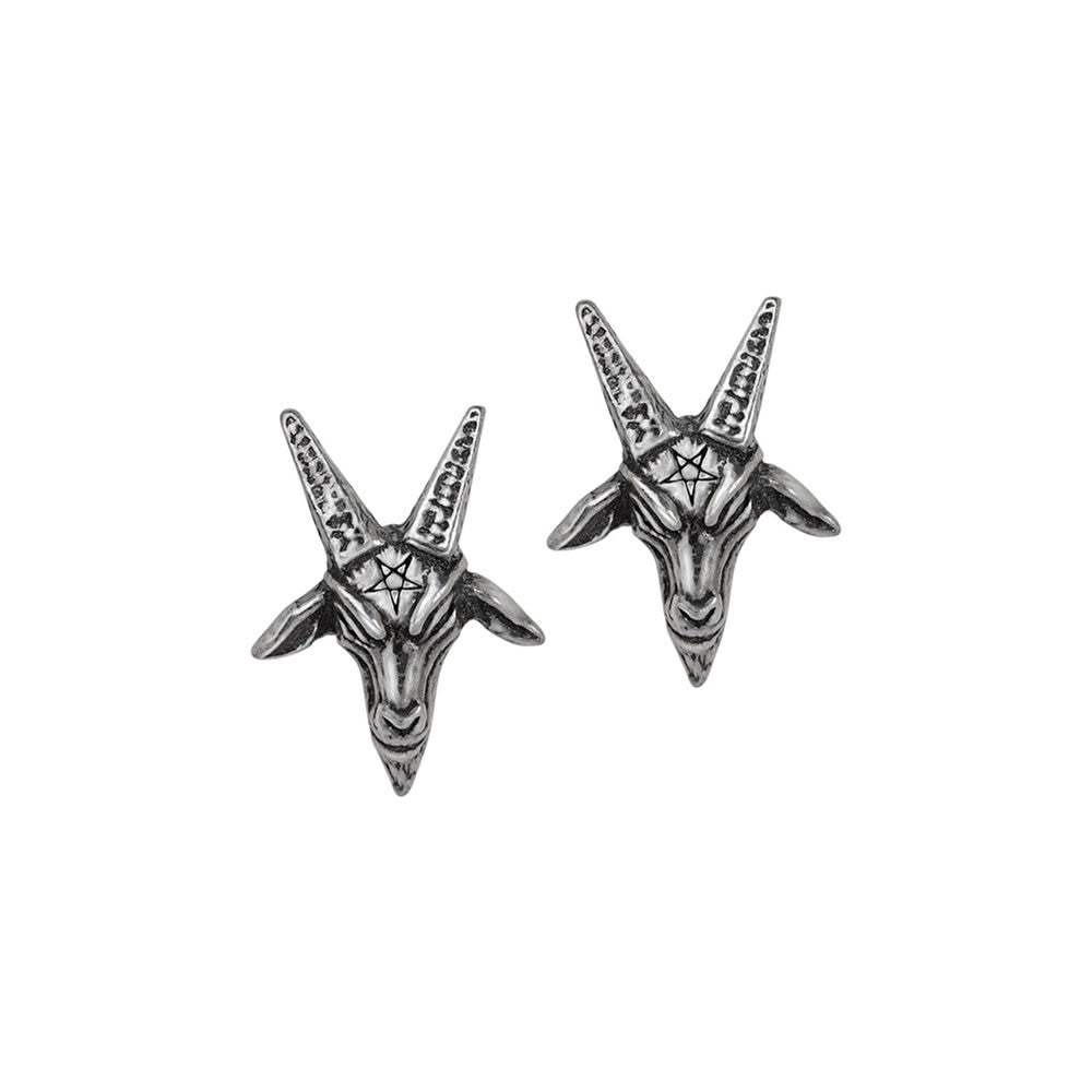 Baphomet Stud Earrings - Alchemy of England - Flyclothing LLC