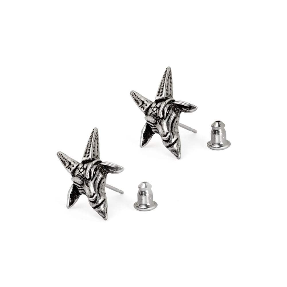 Baphomet Stud Earrings - Alchemy of England - Flyclothing LLC