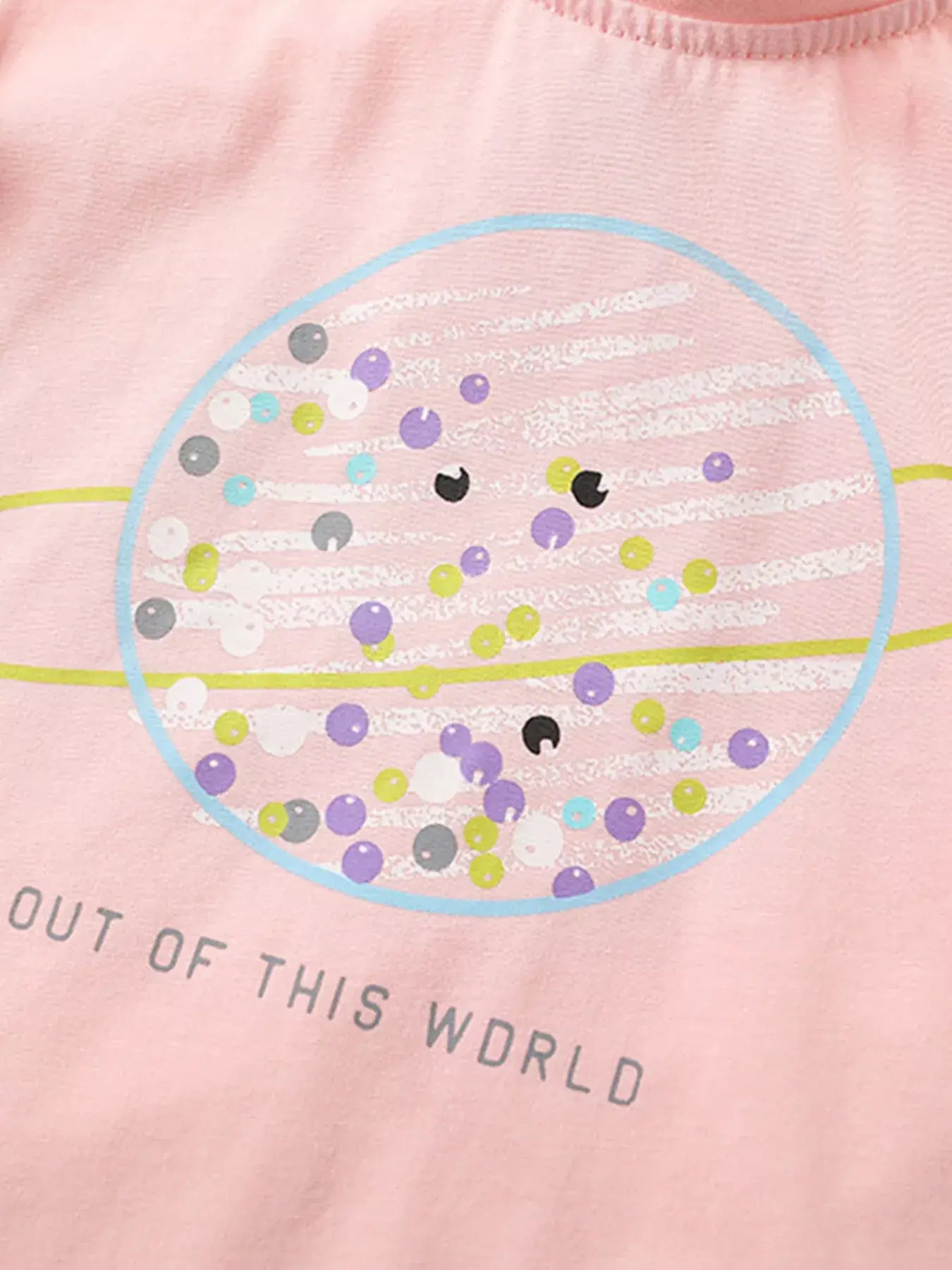 Children's Out of This World Planet Graphic Top and Shorts Set - Trendsi - Flyclothing LLC