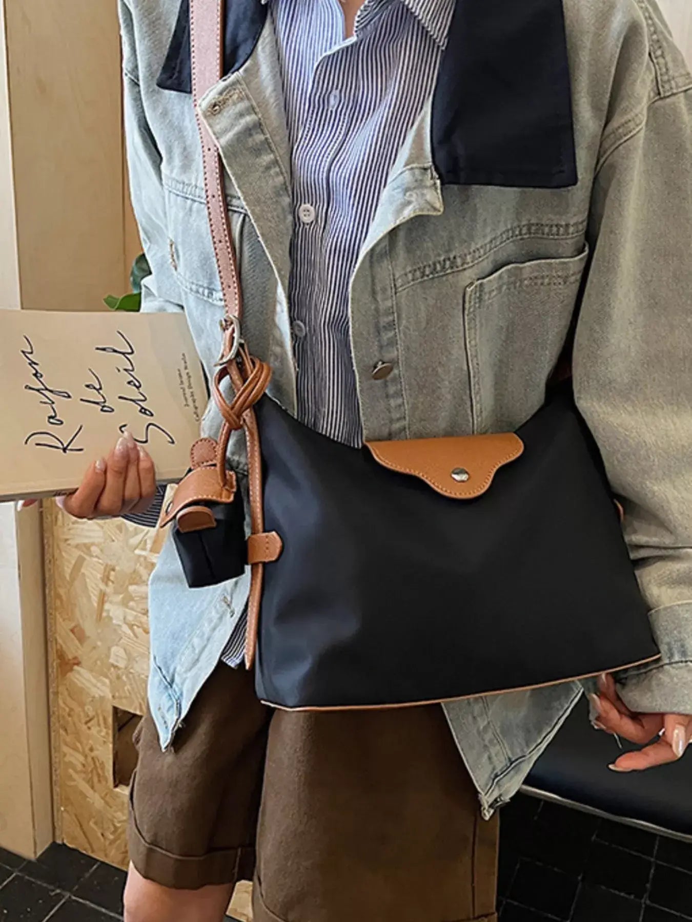 Hobo Crossbody Bag with Coin Purse - Trendsi - Flyclothing LLC