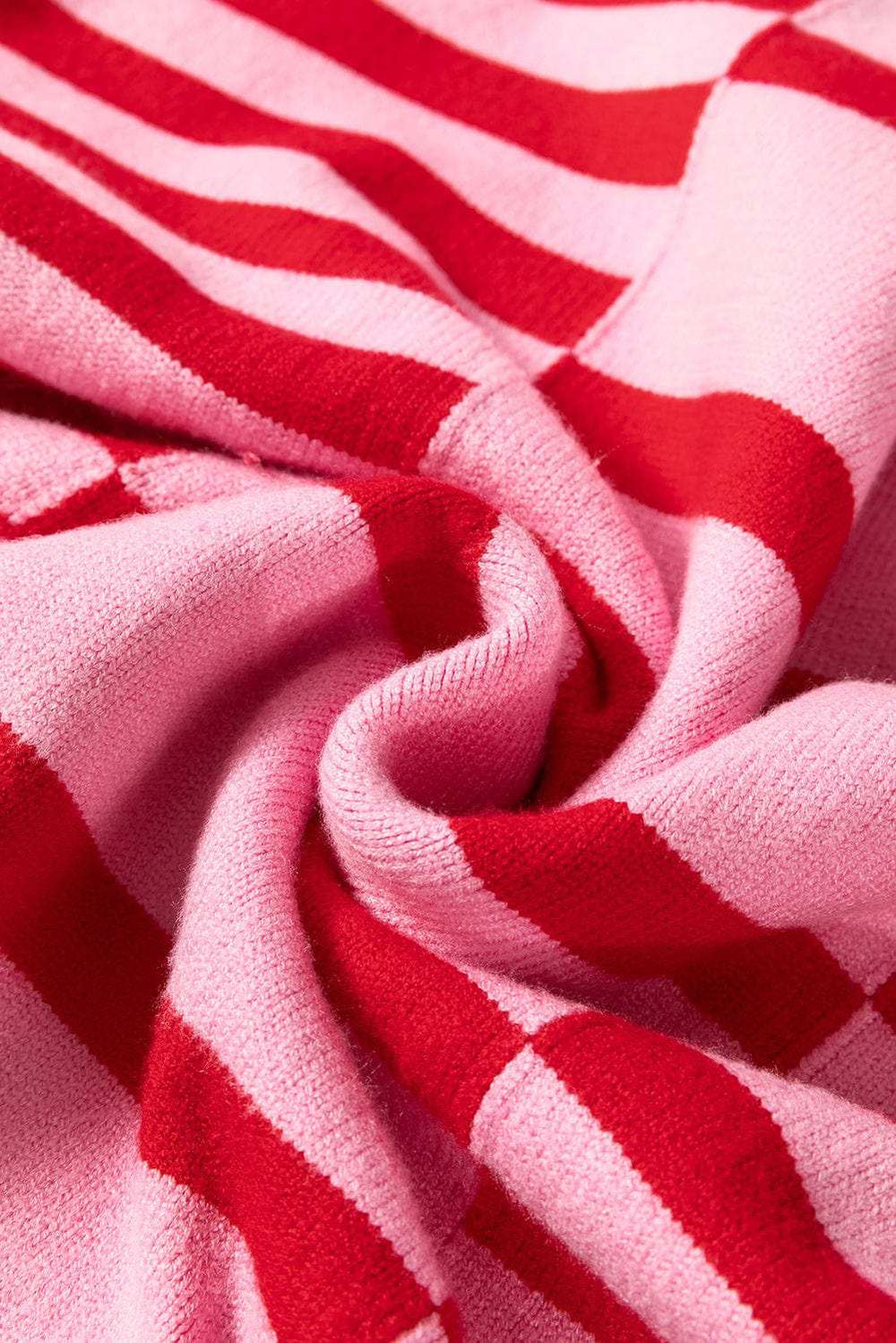 Striped Round Neck Dropped Shoulder Sweater - Trendsi - Flyclothing LLC