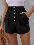 Pocketed High Waist Shorts - Trendsi