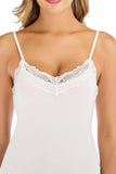 Lace Detail V-Neck Spaghetti Strap Lounge Dress - Trendsi