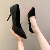 Point Toe Stiletto Pumps - Trendsi