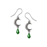 Tears of the Moon Green Earrings - Alchemy of England - Flyclothing LLC