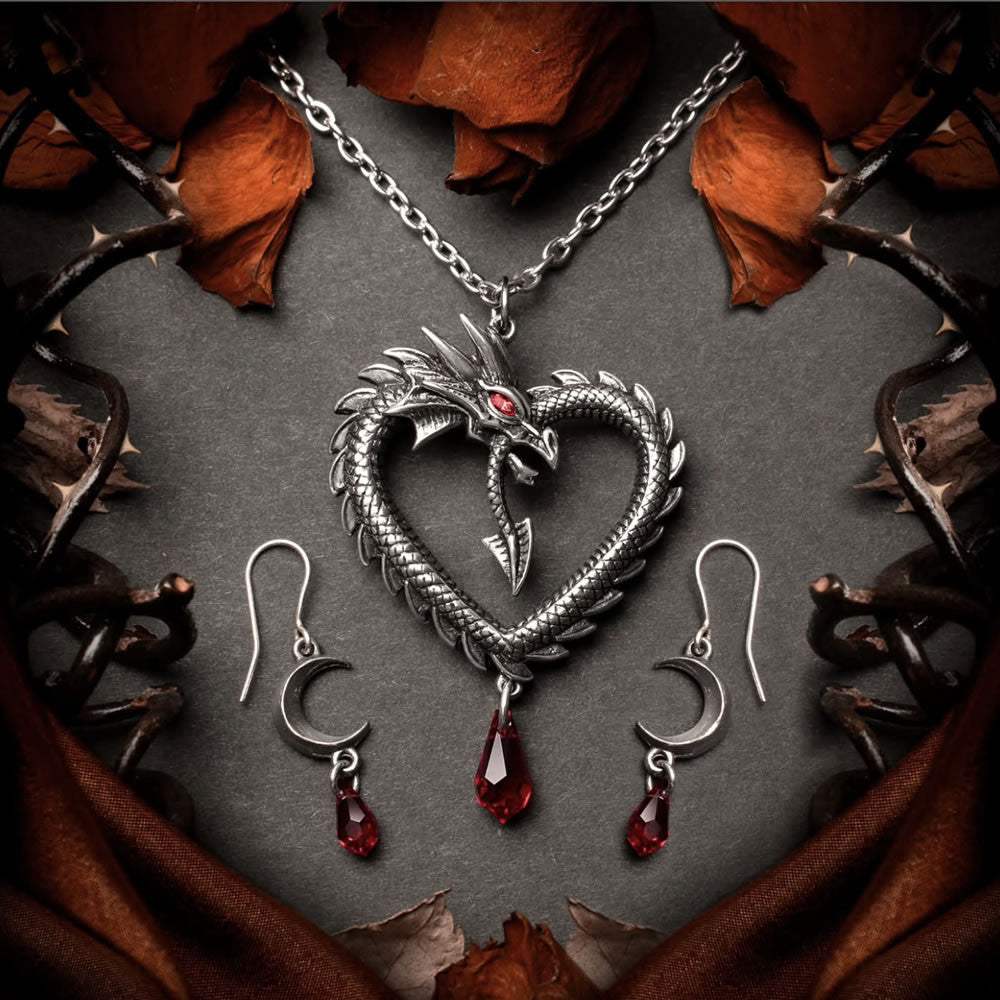 Tears of the Moon Red Earrings - Alchemy of England - Flyclothing LLC