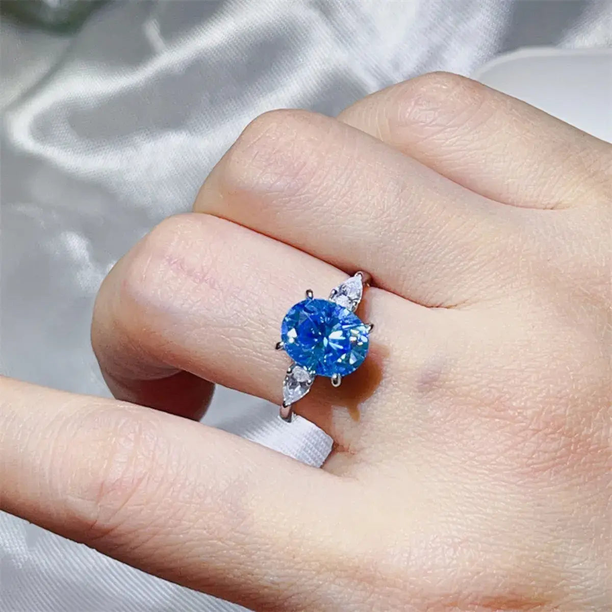 3 Carat Moissanite 925 Sterling Silver Ring - Trendsi - Flyclothing LLC