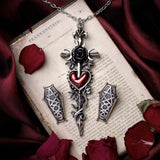Hex Coffin Stud Earrings - Alchemy of England - Flyclothing LLC