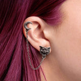 Howl Double Piercing Stud Earring - Alchemy of England - Flyclothing LLC