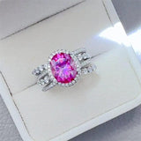 3 Carat Moissanite 925 Sterling Silver Ring - Trendsi