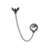 Luna Roost Double Piercing Stud Earring - Alchemy of England - Flyclothing LLC