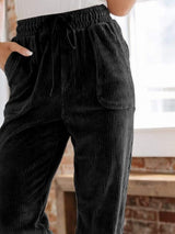 Drawstring Pants with Pockets - Trendsi - Flyclothing LLC