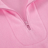 Quarter Zip Long Sleeve Sweatshirt - Trendsi - Flyclothing LLC