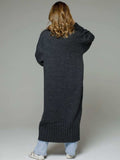Pocketed Open Front Dropped Shoulder Cardigan - Trendsi - Flyclothing LLC