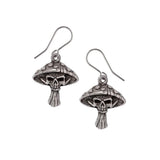 Death Cap Mushroom Dropper Earrings - Alchemy of England - Flyclothing LLC