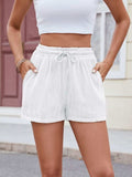 Florira Texture Drawstring Shorts - Trendsi - Flyclothing LLC