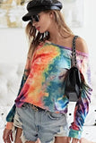 BiBi Tie Dye Soft Knit Jersey Top - Trendsi