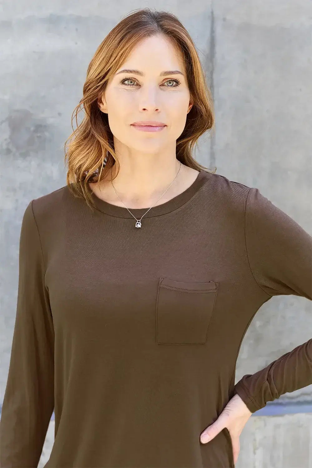 Basic Bae Full Size Round Neck Long Sleeve Top - ShopBasicbae - Flyclothing LLC