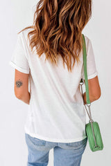 Flower Graphic Round Neck Short Sleeve T-Shirt - Trendsi - Flyclothing LLC