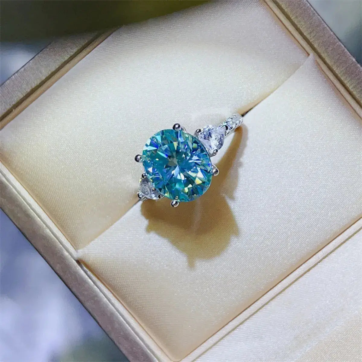 5 Carat Moissanite 925 Sterling Silver Ring - Trendsi - Flyclothing LLC