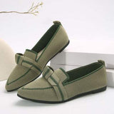 Point Toe Mesh Flat Slip-Ons - Trendsi - Flyclothing LLC