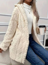 Faux Fur Teddy Coat with Button Front - Trendsi - Flyclothing LLC