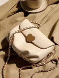Heart Buckle Chain Crossbody Bag - Trendsi - Flyclothing LLC