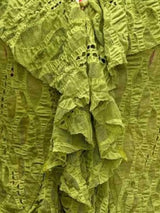 Lace Ruffle V-Neck Blouse - Trendsi - Flyclothing LLC