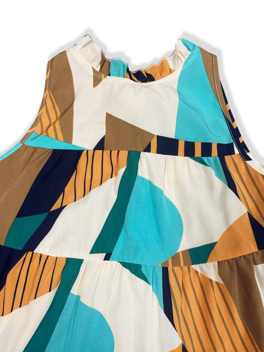 Printed Mock Neck Mini Dress - Trendsi - Flyclothing LLC