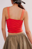 Square Neck Wide Strap Cami - Trendsi - Flyclothing LLC