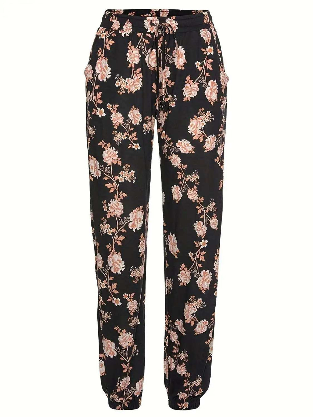 Drawstring Flower Pants with Pockets - Trendsi - Flyclothing LLC