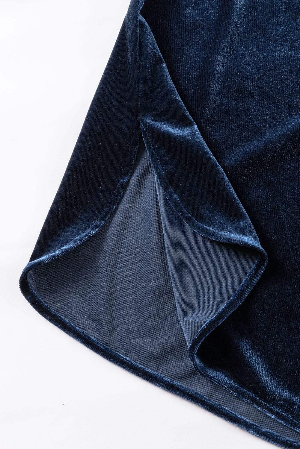 Frill Half Button Mock Neck Long Sleeve Blouse - Trendsi - Flyclothing LLC