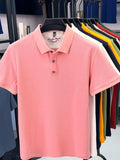 Men's Plus Size Collared Neck Short Sleeve Polo - Trendsi - Flyclothing LLC