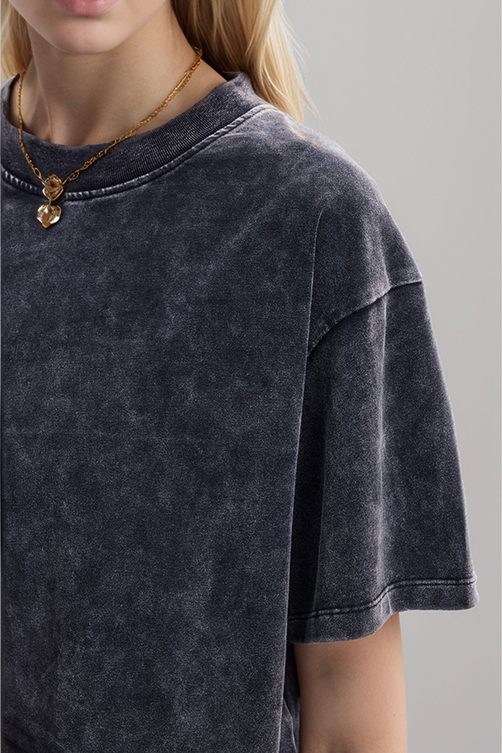 Basic Bae Round Neck Dropped Shoulder Short Sleeve T-Shirt - ShopBasicbae - Flyclothing LLC