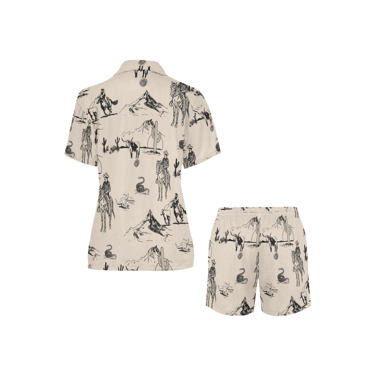 Baha Ranch Cowboy Ranch Women's Western Pajama Set