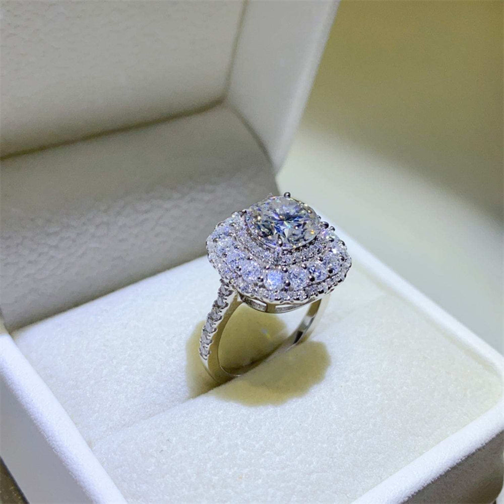 2 Carat Moissanite 925 Sterling Silver Ring - Trendsi - Flyclothing LLC