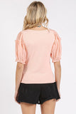 Mittoshop Frill Round Neck Half Sleeve Blouse - Trendsi