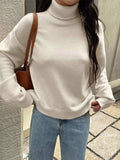 Turtleneck Long Sleeve Sweater - Trendsi - Flyclothing LLC