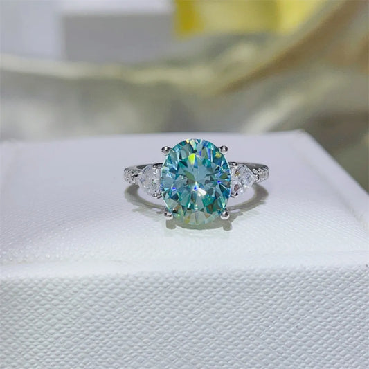 5 Carat Moissanite 925 Sterling Silver Ring - Trendsi - Flyclothing LLC