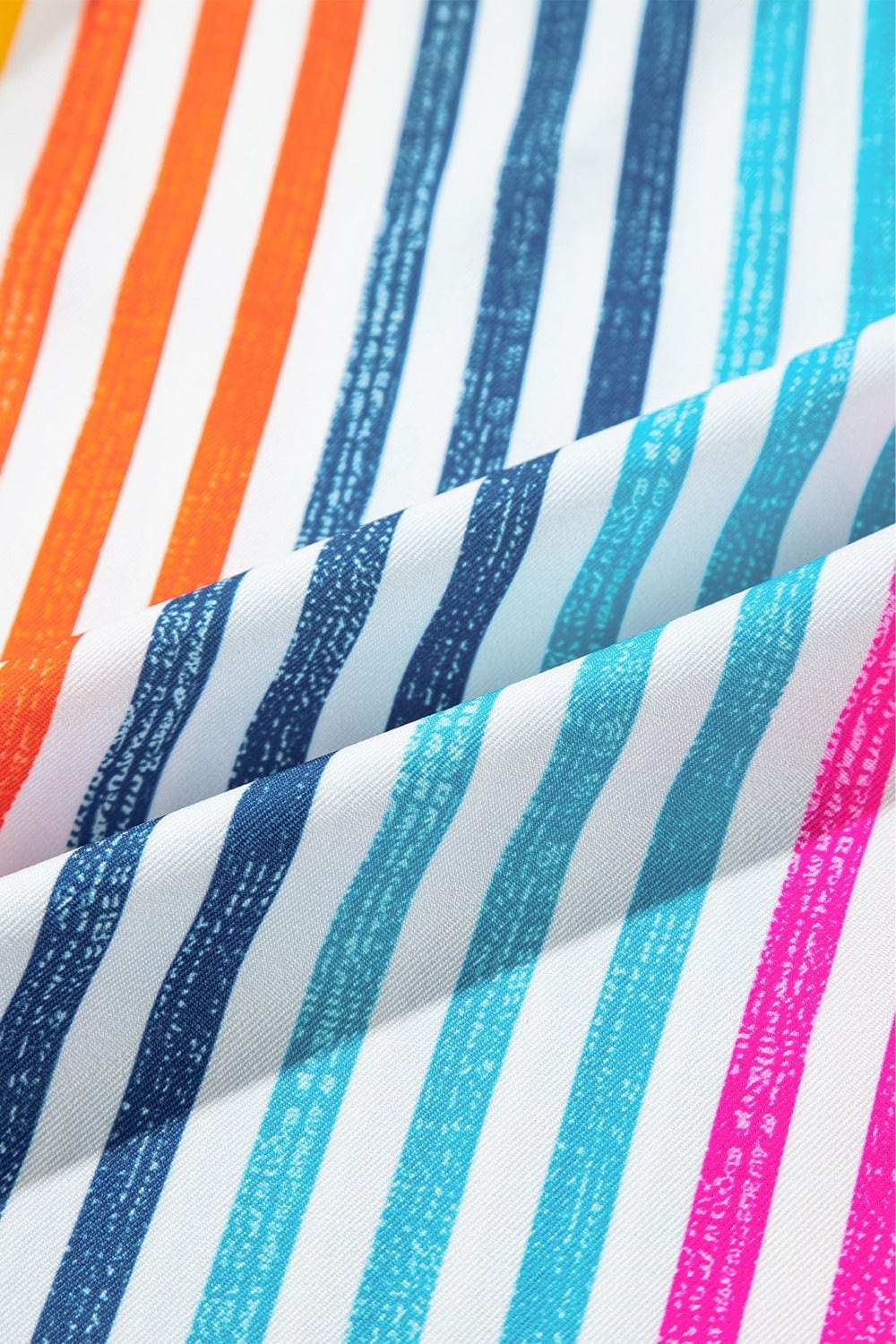 Striped Collared Neck Long Sleeve Shirt - Trendsi - Flyclothing LLC