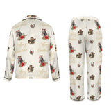 Baha Ranch Christmas Horses Satin Western Pajamas
