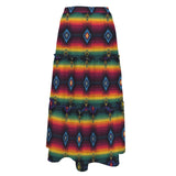 Baha Ranch Colores De Mexico Serape Maxi Prairie Skirt