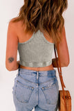 Round Neck Racerback  Tank - Trendsi