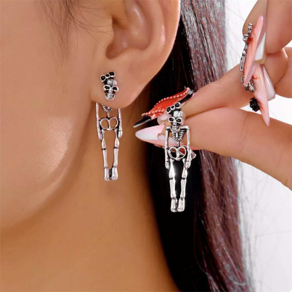 Halloween Skeleton Drop Earrings - Trendsi - Flyclothing LLC