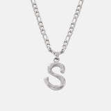 Titanium Steel Letter Pendant Necklace - Trendsi - Flyclothing LLC