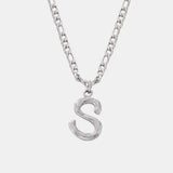 Titanium Steel Letter Pendant Necklace - Trendsi - Flyclothing LLC