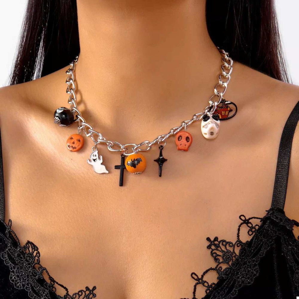 Halloween Charm Chain Necklace - Trendsi - Flyclothing LLC