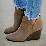 High Heel Ankle Boots with Side Zip - Trendsi - Flyclothing LLC