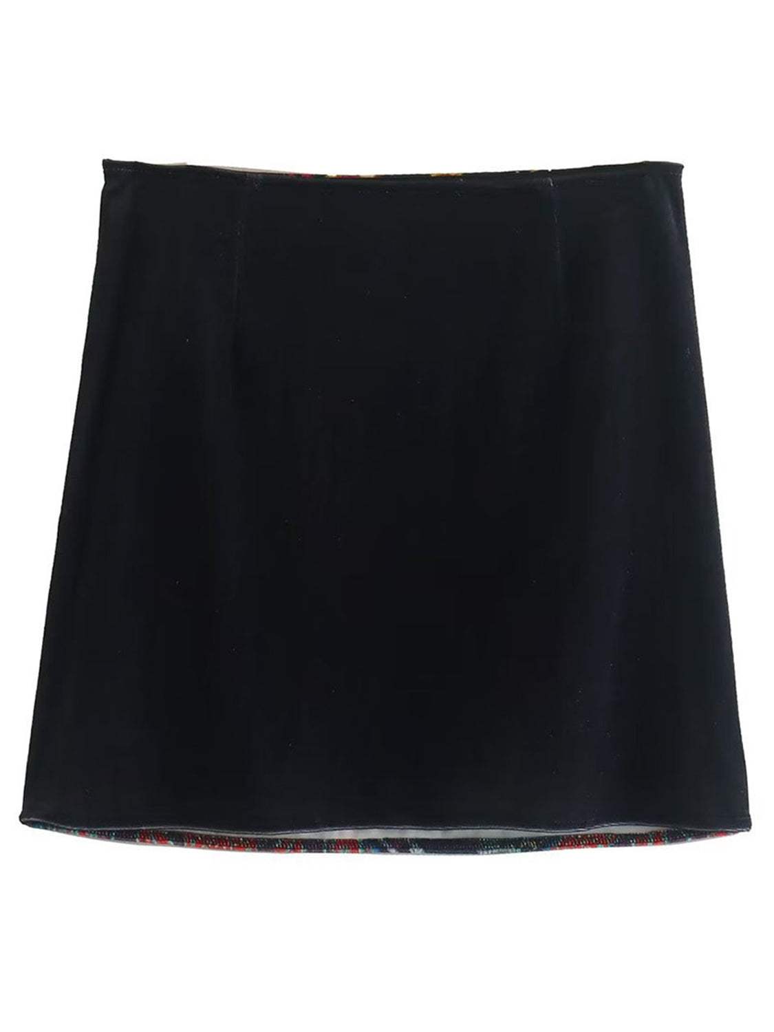 Printed Zip Mini Skirt - Trendsi - Flyclothing LLC